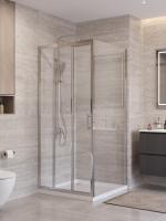 Душевая кабина BelBagno 80*100 см, профиль хром, UNO-195-AHF-31-100/80-C-Cr