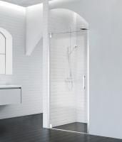 Душевая дверь BelBagno 900x1950, прозрачное стекло, хромированный профиль, MARMI-B-1-90-C-Cr