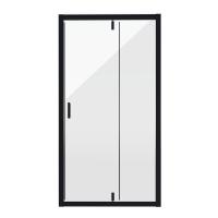 Душевая дверь Niagara Nova NG-83-11AB 110х195 черный, дверь распашная, стекло прозрачное