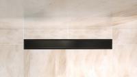 Душевой лоток BelBagno LUCE 70 см, черный матовый, BB-LD-LUCE-70-NERO