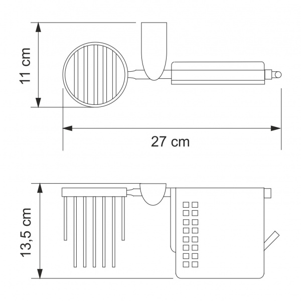 Держатель полотенец WasserKRAFT Kammel K-8300, K-8359