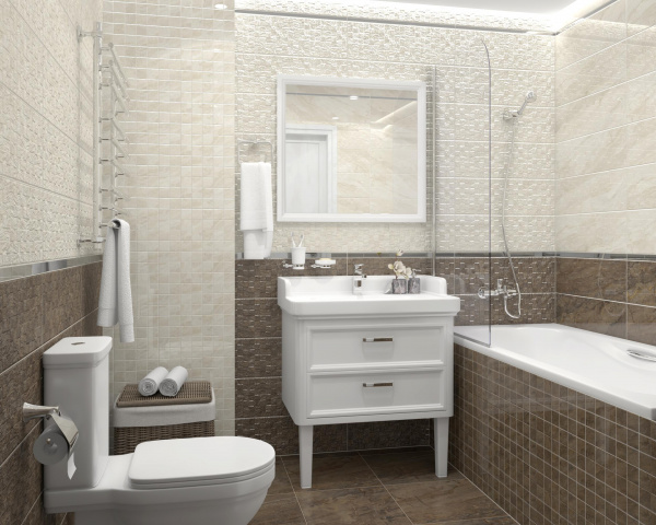 Декор Laparet Роял мозаичный коричневый MM60072 20х60