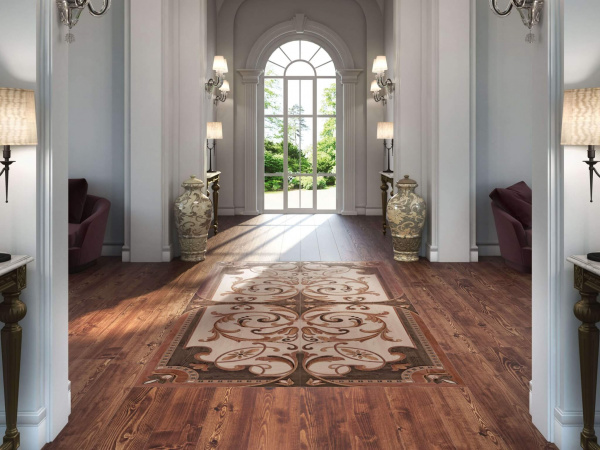 Керамогранит Kerama Marazzi 20*160 Гранд Вуд коричневый тёмный DD750100R