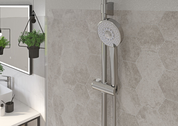 Мозаика Cersanit Лофтхаус (Lofthouse) серый рельеф 28,3х24,6, LS6O096