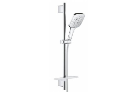 Душевой гарнитур Grohe Rainshower SmartActive 130 Cube, с полочкой, хром, 26583000