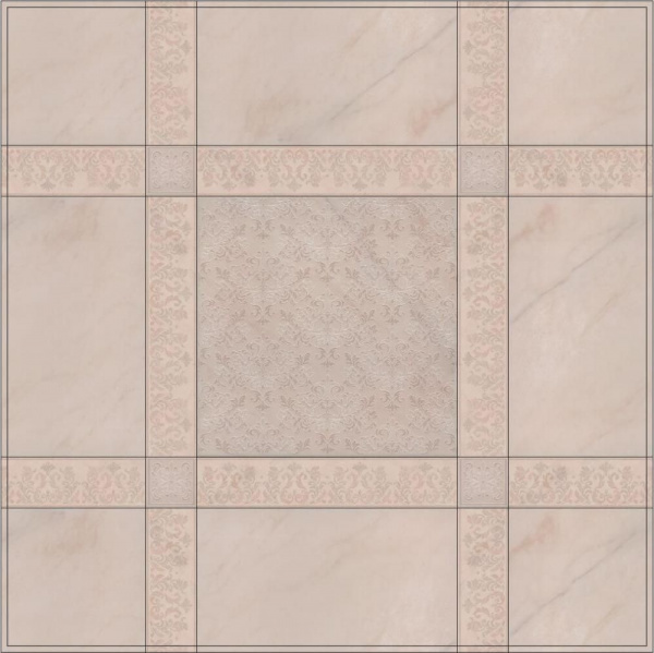 Плитка керамическая настенная Kerama Marazzi Флораль беж структура 15x40, 15118