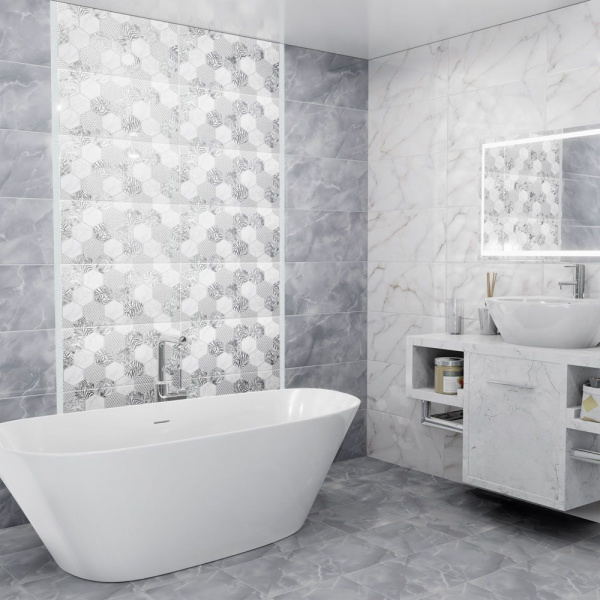 Керамическая плитка настенная Alma Ceramica Гриджио / Grigio 249*500, TWU09GRG007