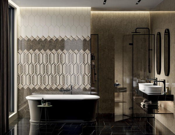 Декор Kerama Marazzi Бикуш грань глянц 9,8х9,8, TOC003