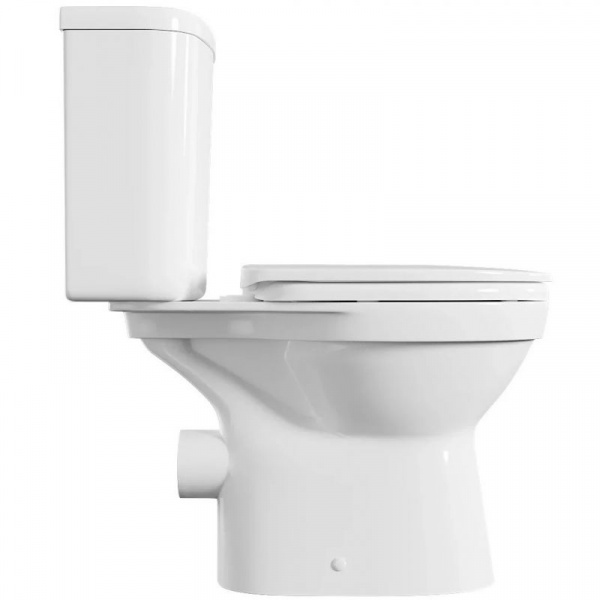 Унитаз-компакт Vitra Norm Fit, с крышкой термопласт, микролифт, белый, 9844B099-7200