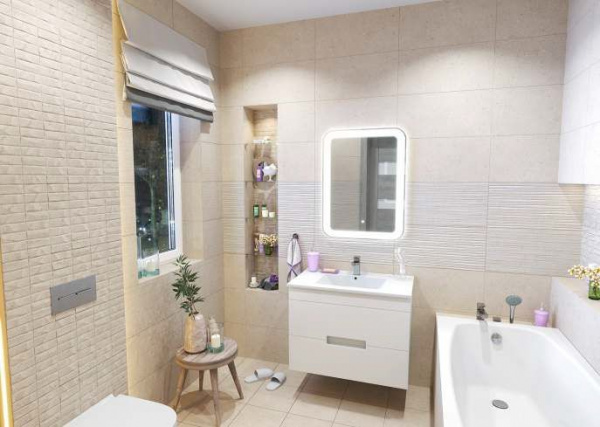 Керамическая плитка настенная Cube Ceramica Prado Mosaic Gray 30*60