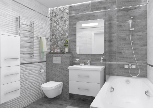 Мозаика Laparet Конкрете тёмно-серый 30х30