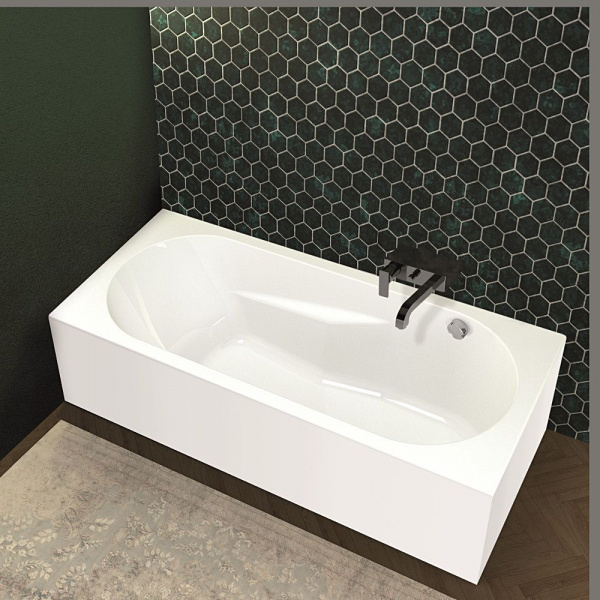 Ванна акриловая Riho LAZY LEFT - PLUG & PLAY 170x75, BD8000500000000