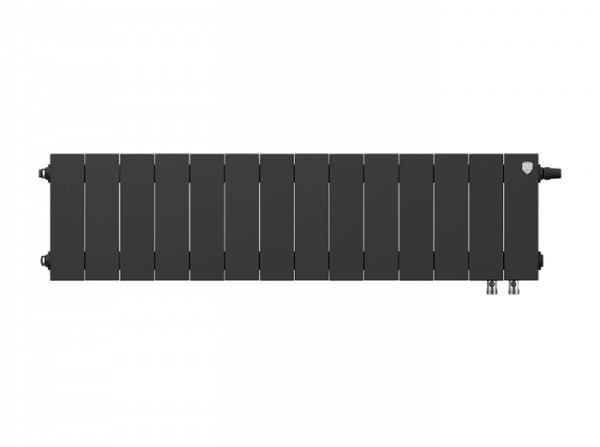 Радиатор биметаллический Royal Thermo PianoForte 200 /Noir Sable VDR - 14 секций, черный графитовый,