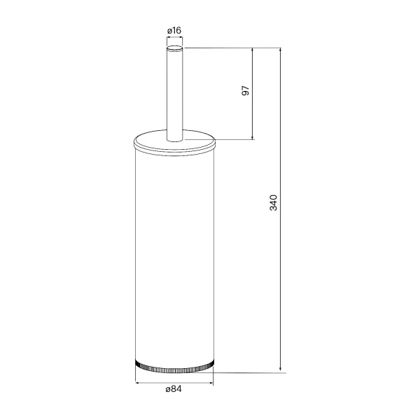 Ерш IDDIS Optima Home, белый матовый, BRUWT0i47