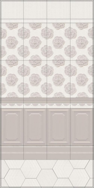 Плитка Kerama Marazzi 25х40 Багатель панель 6363