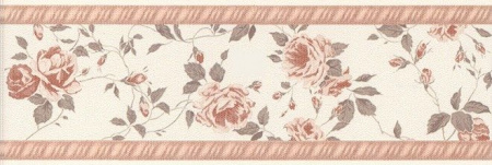Бордюр Kerama Marazzi Дейра 25х8 Цветы 12068\9