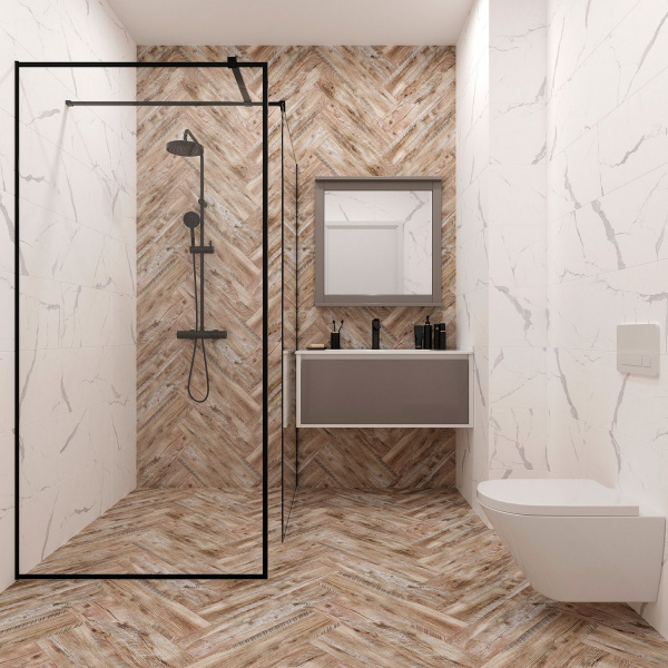 Керамогранит Eurotile Ceramica Oak Yalta mix 15*60