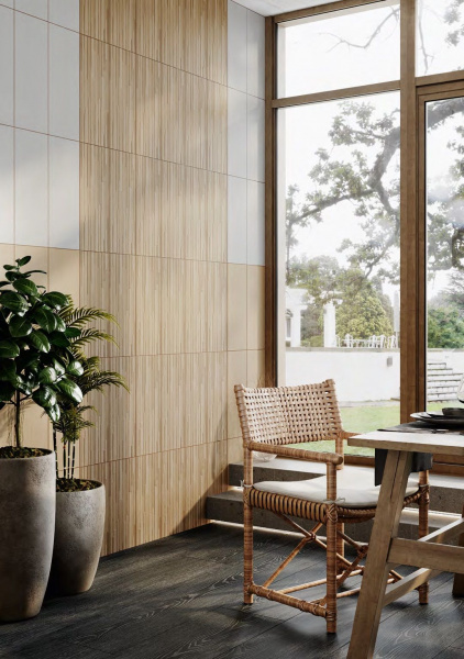 Керамическая плитка настенная Kerama Marazzi Милан Ауленти бежевый структура 20x50, 7212