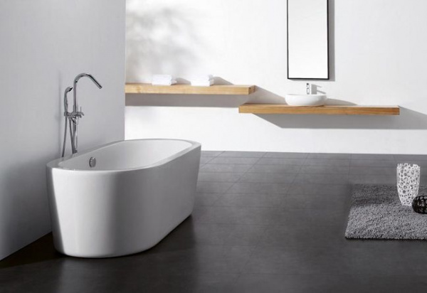 Ванна акриловая BelBagno 177.5*80.5 см, белая, BB12-1775