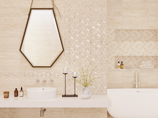 Керамическая настенная плитка Azori ASCOLI BEIGE 31,5*63 1с, 507121201