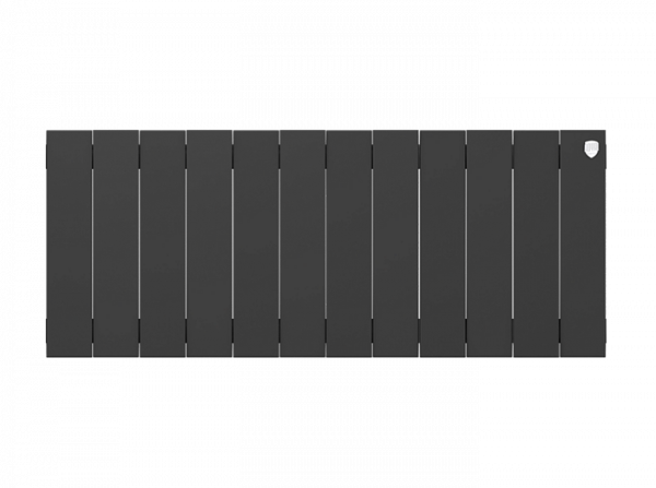 Радиатор биметаллический Royal Thermo PianoForte 300 /Noir Sable - 12 секций, черный графитовый, RTP