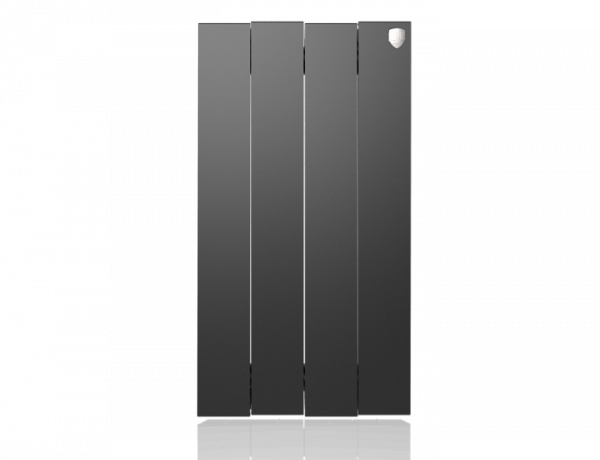 Радиатор биметаллический Royal Thermo PianoForte 500 new/Noir Sable - 4 секции, черный графитовый, R