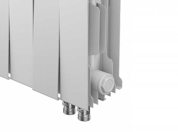 Радиатор биметаллический Royal Thermo PianoForte 200 /Bianco Traffico VDR - 12 секций, белый, RTPBTV
