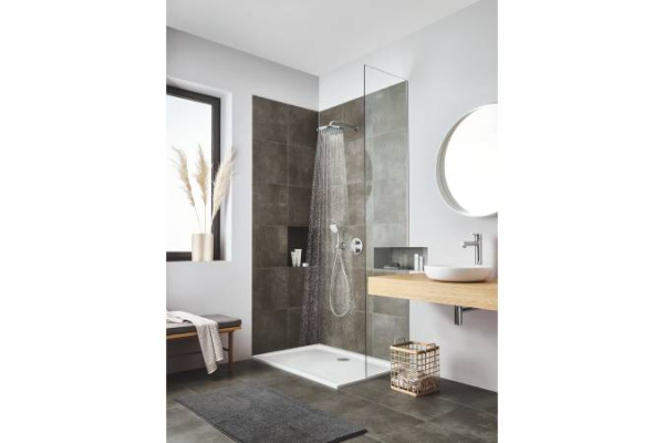 Верхний душ с душевым кронштейном Grohe Tempesta 250, хром, 26663000