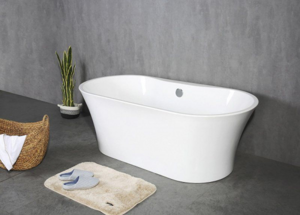 Ванна акриловая BelBagno 150*80 см, белая, BB201-1500-800