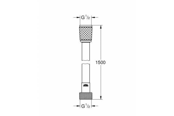 Душевой шланг Grohe Relexaflex 1500 мм, хром, 45973001
