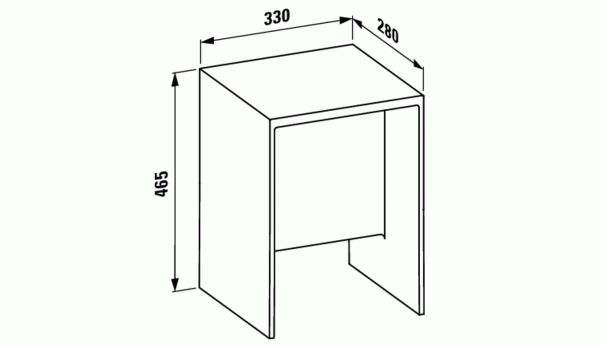 Kartell BY LAUFEN табурет пластик 3.8933.0.085.000.1