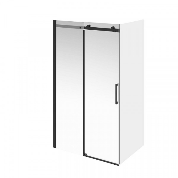 Душевая дверь Kerama Marazzi Cristallo/Кристалло 140х210 soft close, мат черный, CT.140.1/2.SD.BLK.M