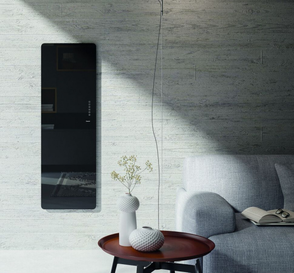 Электрический полотенцесушитель Lazzarini E-Mirrorr 700W черный прямой, 389300