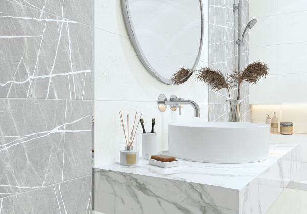 Керамическая плитка настенная New Trend Чикаго Лэй белый / Chicago Lay White 20*60, WT11CHL00