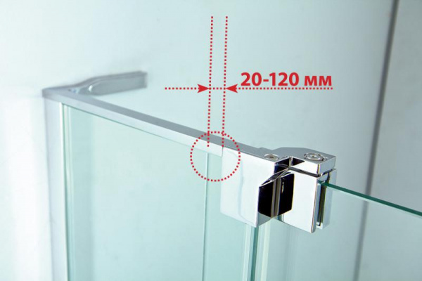 Душевая кабина Cezares SLIDER-A-2-70/80-C-NERO