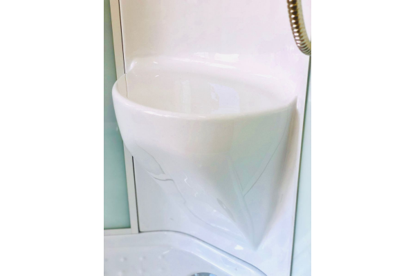 Гидромассажный бокс Royal Bath 100х100х217, белое/прозрачное стекло, хромированный профиль, RB 100HK