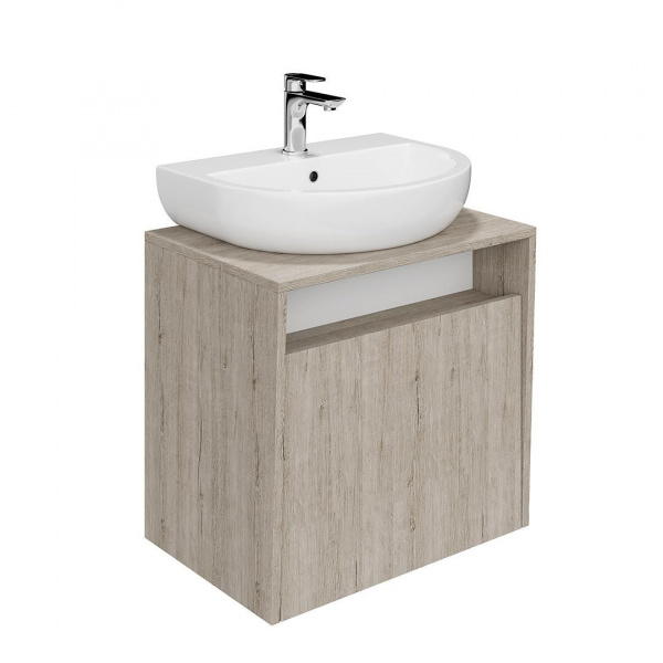 Тумба Kerama Marazzi Pro/Про подвесная 1 ящик 60, дуб Орегон, PRO.60.1\OAK.O