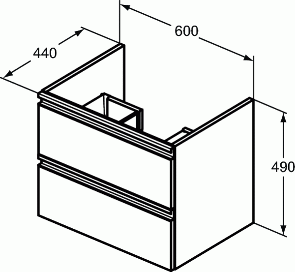 Подстолье Ideal Standard TESI, 60 см, T0050WI