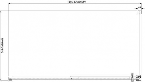 Душевая кабина Aquanet Delta NPE1131 150x80, прозрачное стекло