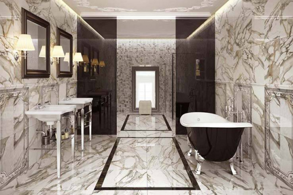 Бордюр напольный Atlas Concorde Supernova Marble Woodstone Champagne Listello Lappato 7,3х59х1