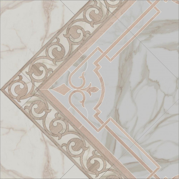 Декор напольный Kerama Marazzi Милан Карелли наборный 60x60x11, ID117