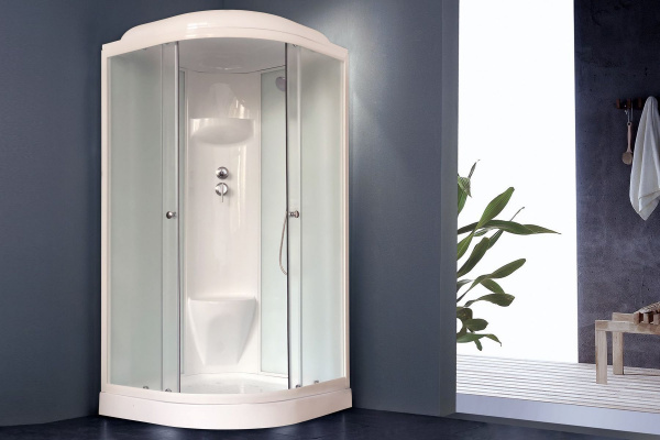 Гидромассажный бокс Royal Bath 90х90х217, белое/матовое стекло, белый профиль, RB 90HK6-WС