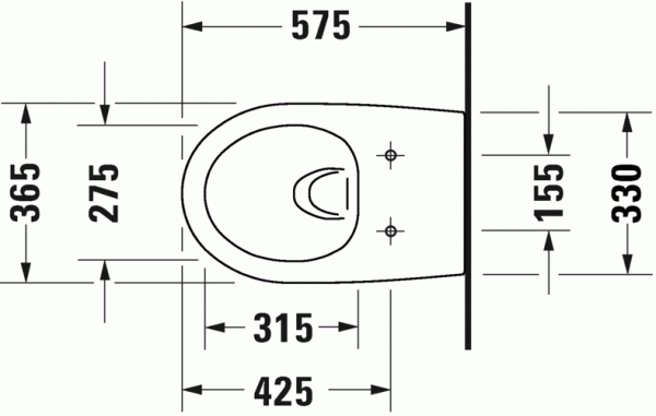 Унитаз подвесной Duravit Architec Rimless с сиденьем микролифт, 45720900A1