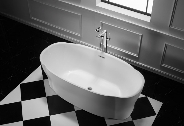 Ванна акриловая BelBagno 170*85 см, белая, BB403-1700-850