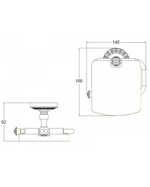 Держатель туалетной бумаги Bronze De Luxe WINDSOR (K25003)
