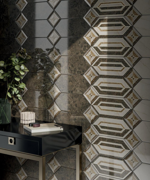 Декор Kerama Marazzi Бикуш грань глянц 9,8х9,8, TOC003