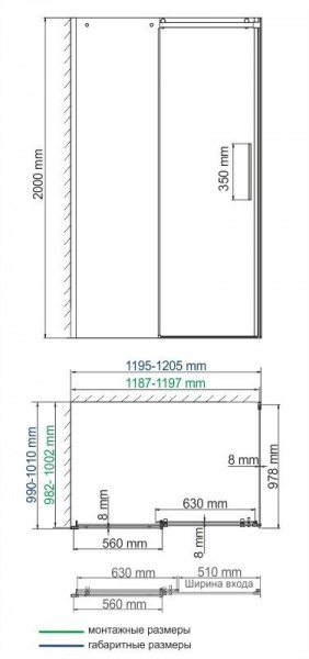 Душевая кабина WasserKRAFT Dinkel, 58R10