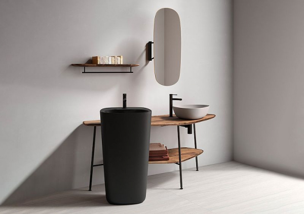 Смеситель для раковины Vitra Origin, черный матовый, A4255536