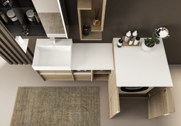 Полка Cezares SPACE подвесная, 30x20x75, 55048 Frassino scuro