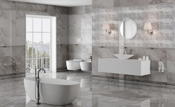Декор Eurotile Ceramica ECLIPSE GRAY 29,5х89,5, 775